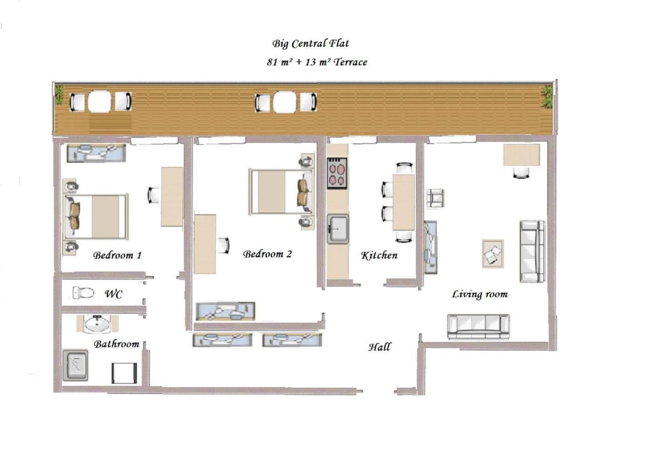 Notre Dame - Huge Sunny Modern 2Br Flat - Terrace Apartman Nizza Kültér fotó